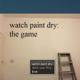 看着油漆慢慢干